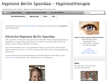 Tablet Screenshot of hypnosekrohn.de